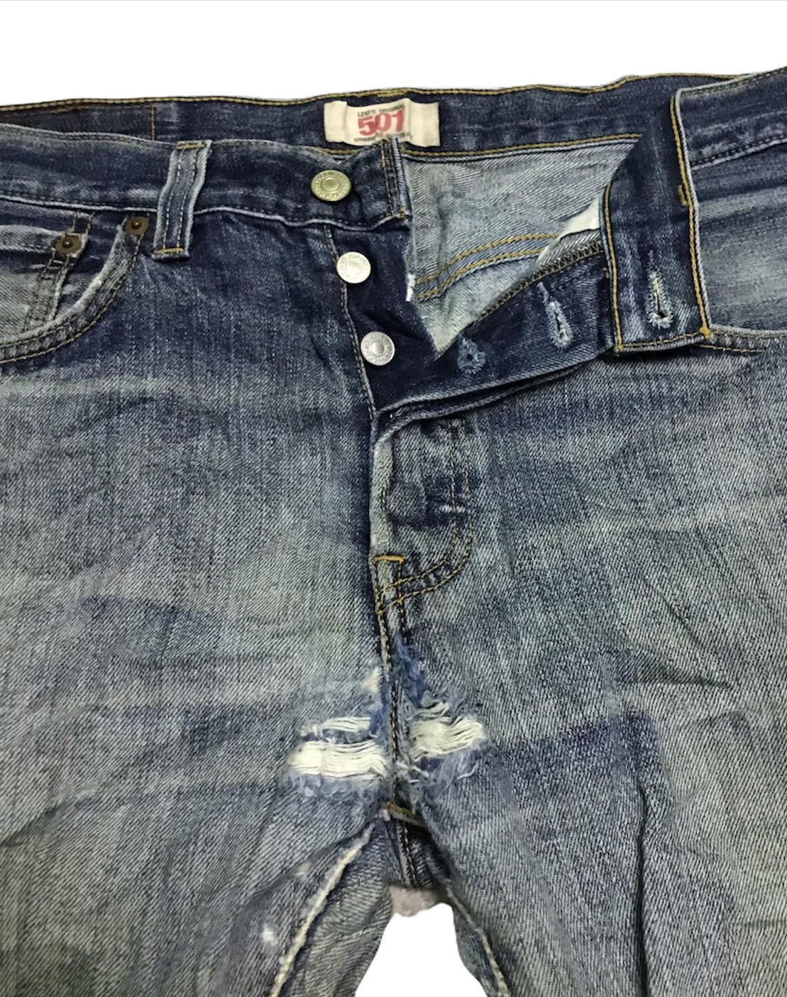 Levi's 31x32 Vintage Levis 501 denim jeans Johnny remone style Size US 32 / EU 48 - 2 Thumbnail