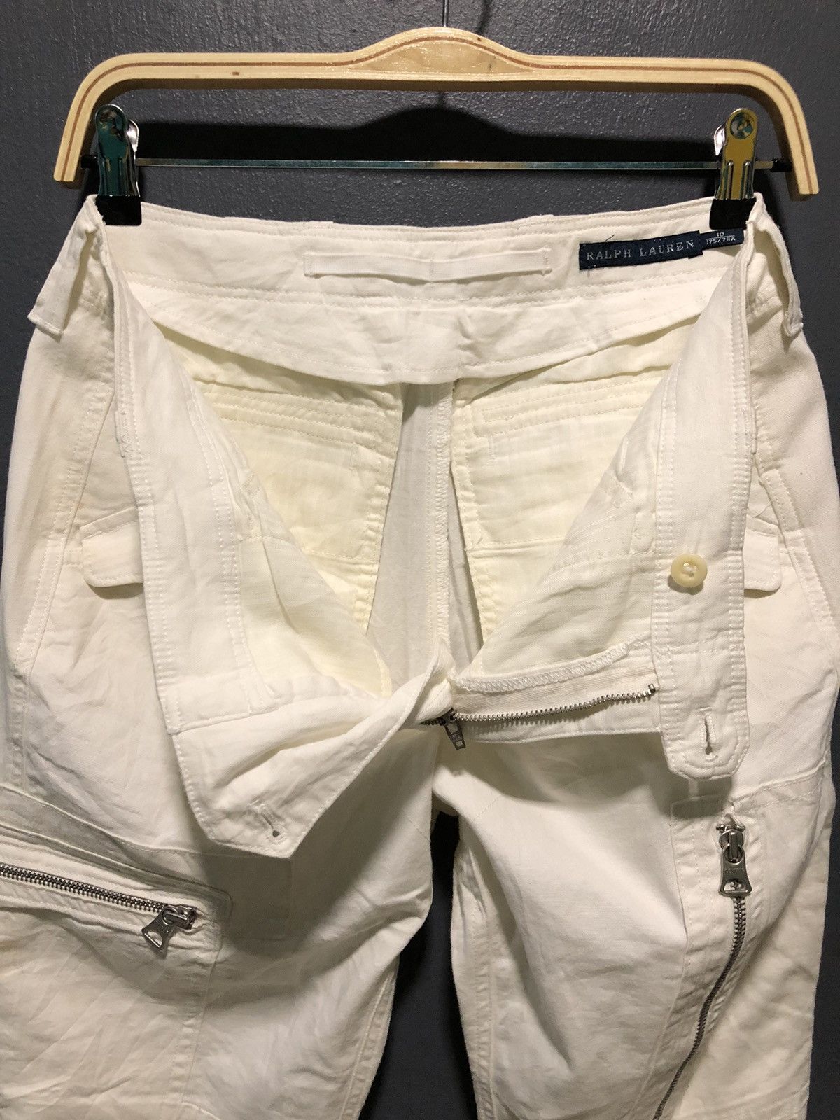 Ralph Lauren × Vintage VINTAGE RALPH LAURENT BONDAGE MULTI ZIPPER CARGO PANTS Size US 31 - 7 Thumbnail
