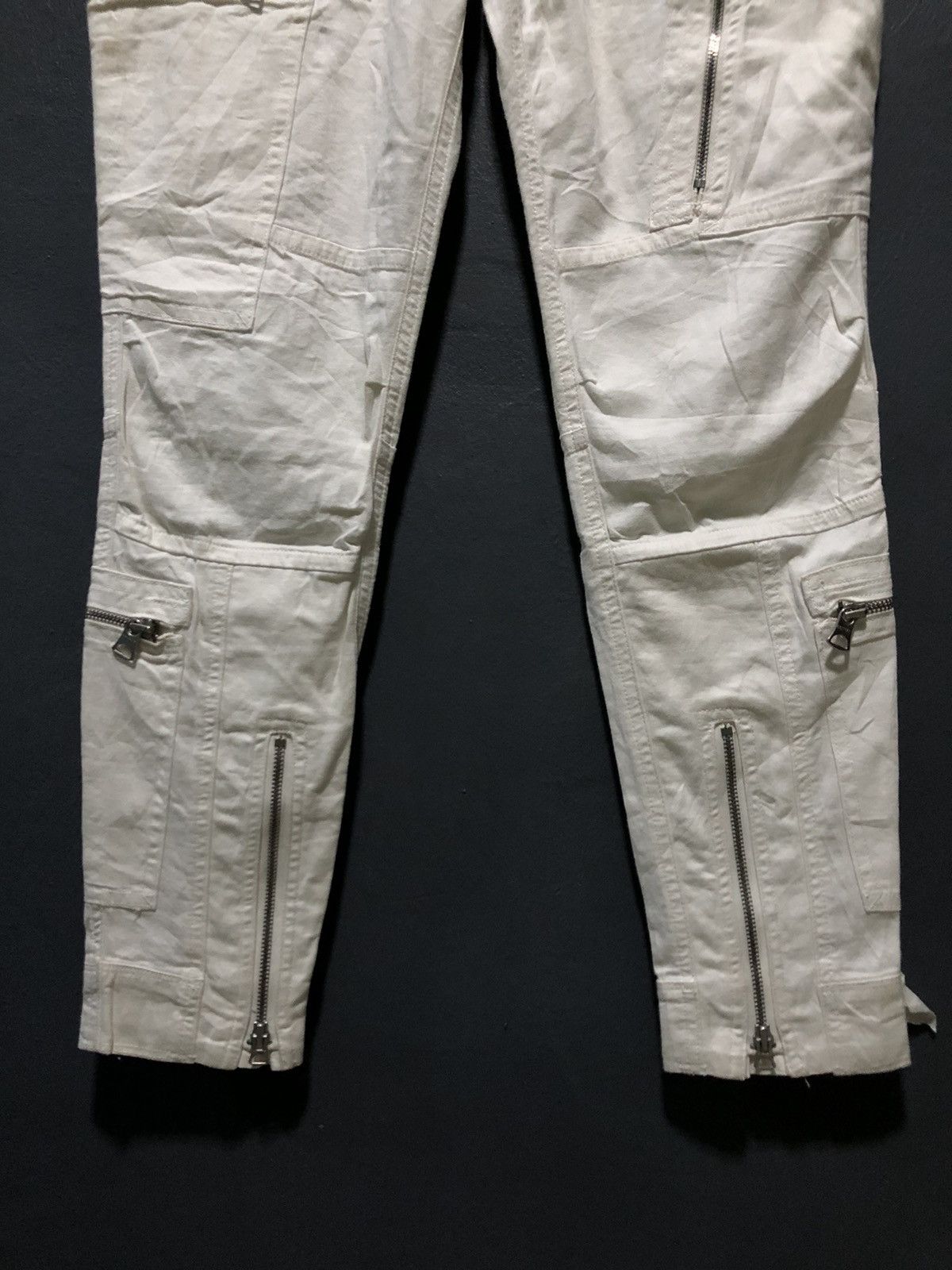 Ralph Lauren × Vintage VINTAGE RALPH LAURENT BONDAGE MULTI ZIPPER CARGO PANTS Size US 31 - 3 Thumbnail