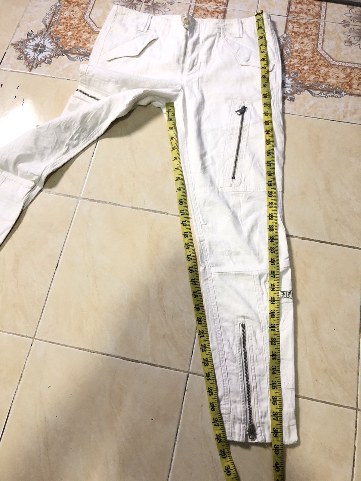Ralph Lauren × Vintage VINTAGE RALPH LAURENT BONDAGE MULTI ZIPPER CARGO PANTS Size US 31 - 15 Thumbnail