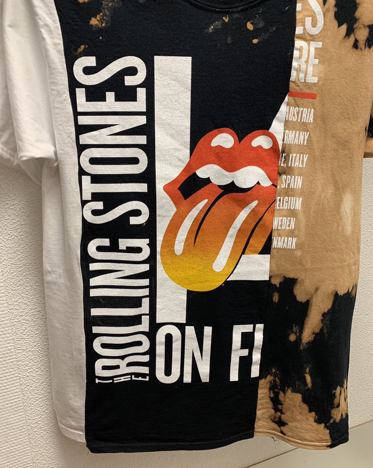 Band Tees The Rolling Stones fullprint vintage custom tie die t-shirt Size US XL / EU 56 / 4 - 2 Thumbnail