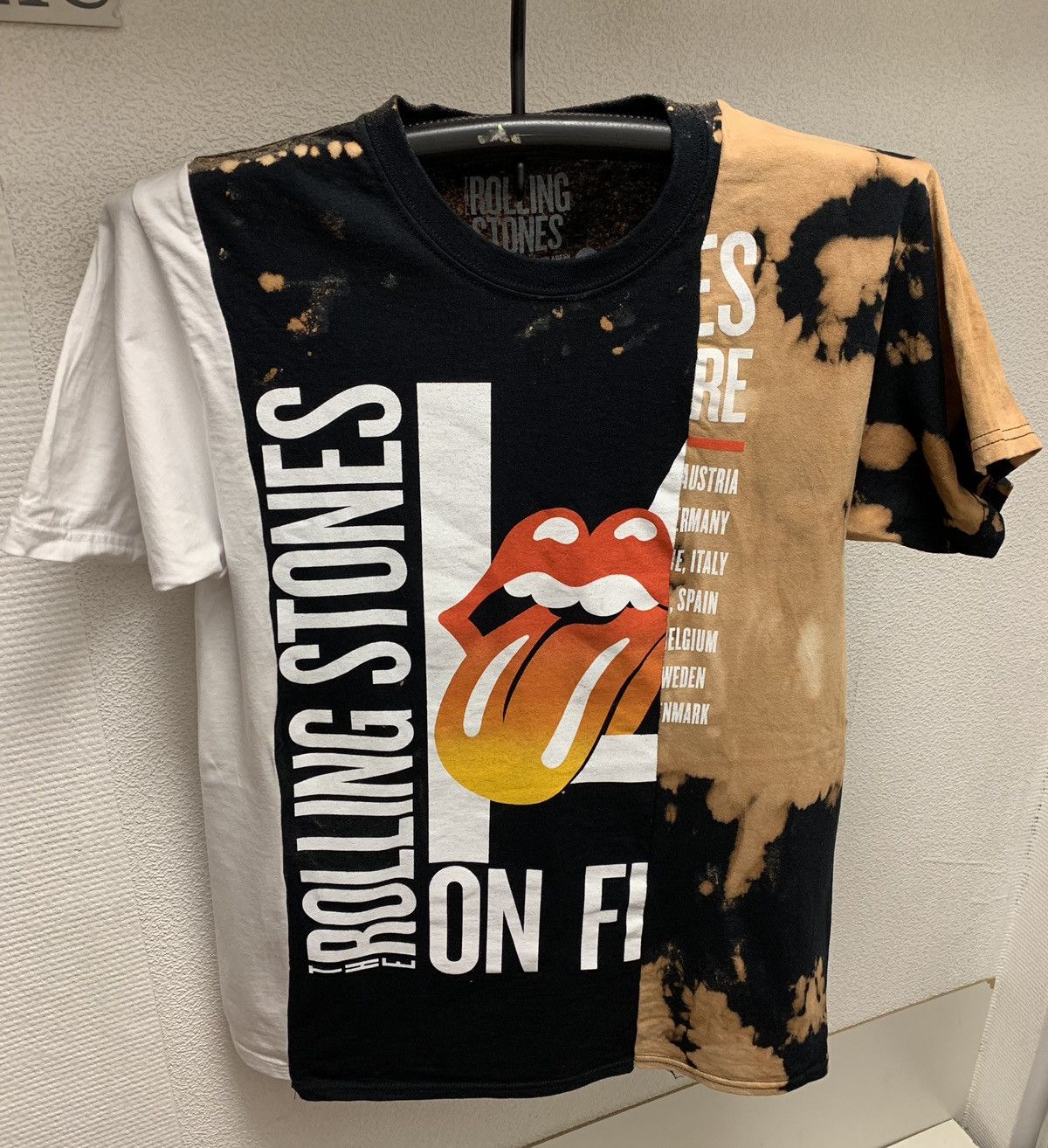Band Tees The Rolling Stones fullprint vintage custom tie die t-shirt Size US XL / EU 56 / 4 - 1 Thumbnail