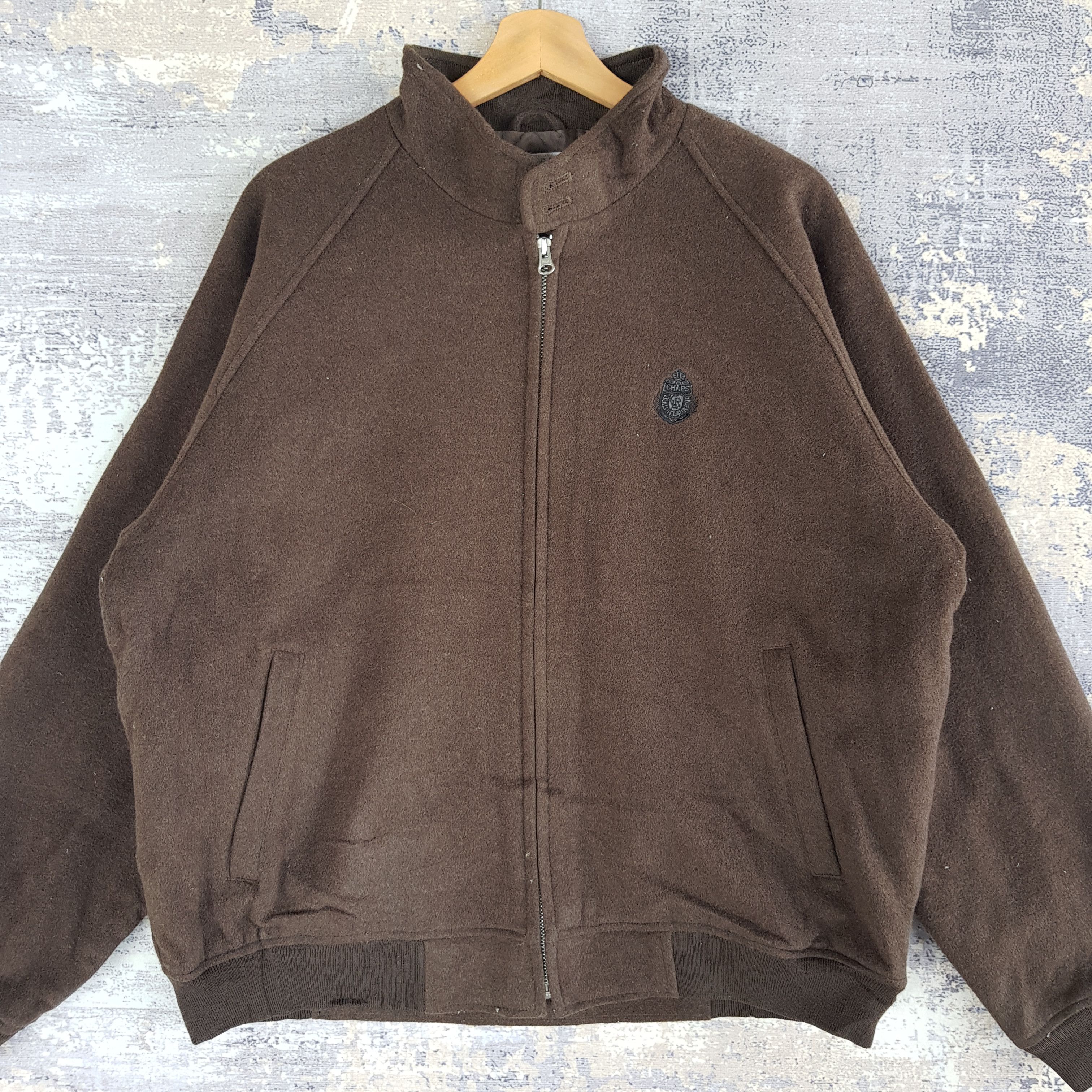 Chaps Ralph Lauren × Vintage Vintage Chaps Ralph Lauren Varsity Wool Bomber Jacket Size US XL / EU 56 / 4 - 4 Thumbnail