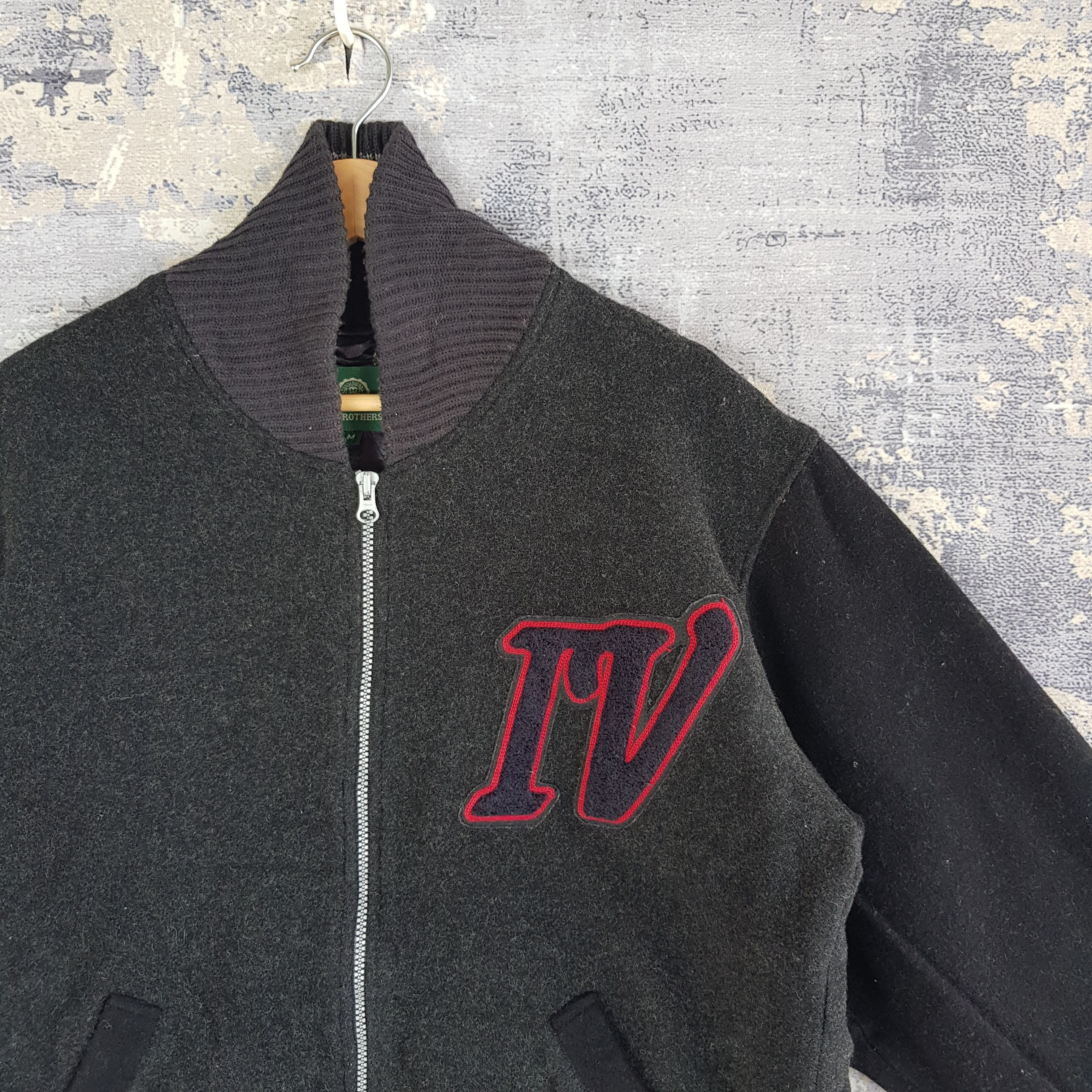 Japanese Brand × Vintage Japanese Ivy Brother Varsity Jacket Letterman Wool Jacket Size US L / EU 52-54 / 3 - 4 Thumbnail