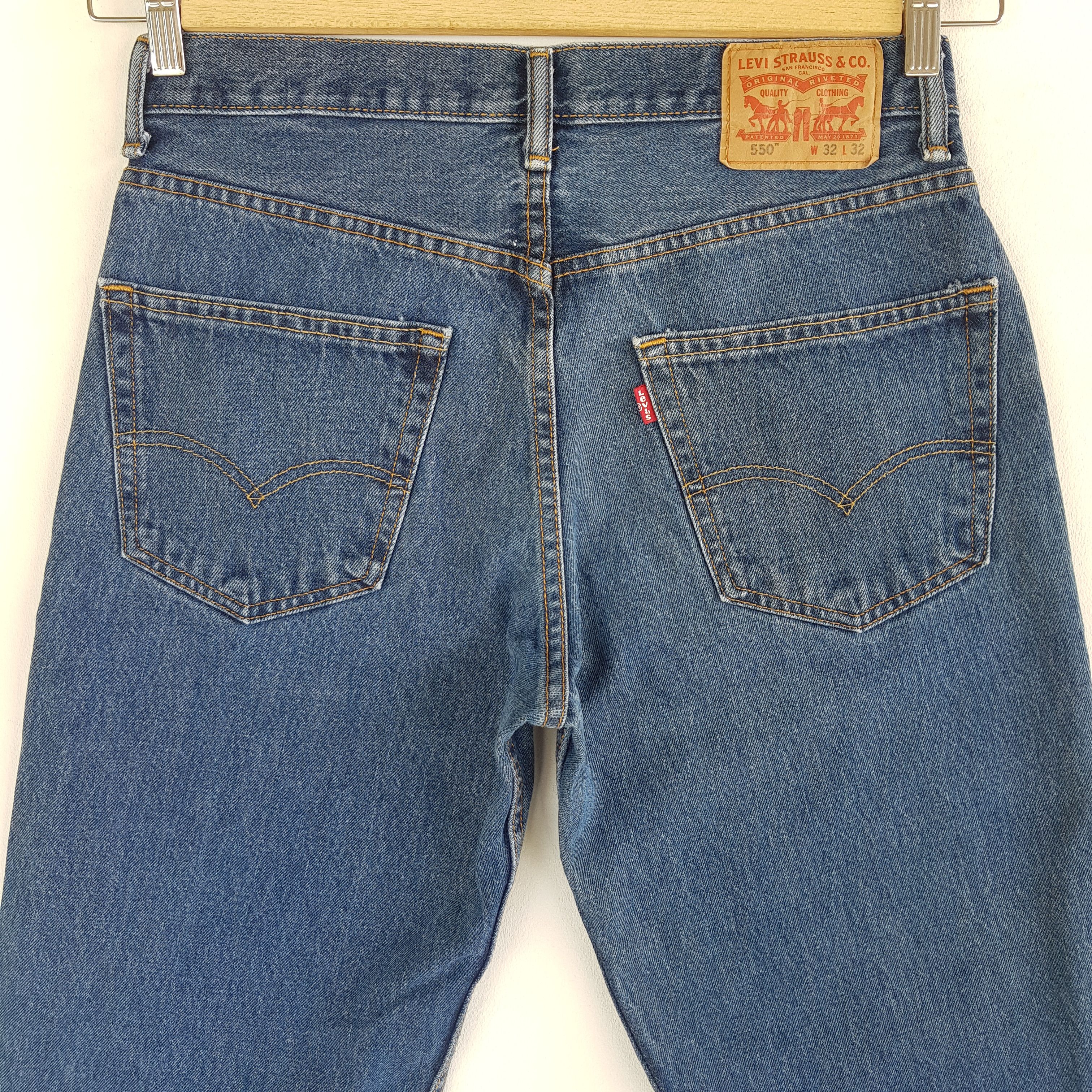 Levi's Vintage Levis Jeans Released Hem Levi's 550 Faded Denim Size 30" / US 8 / IT 44 - 4 Thumbnail