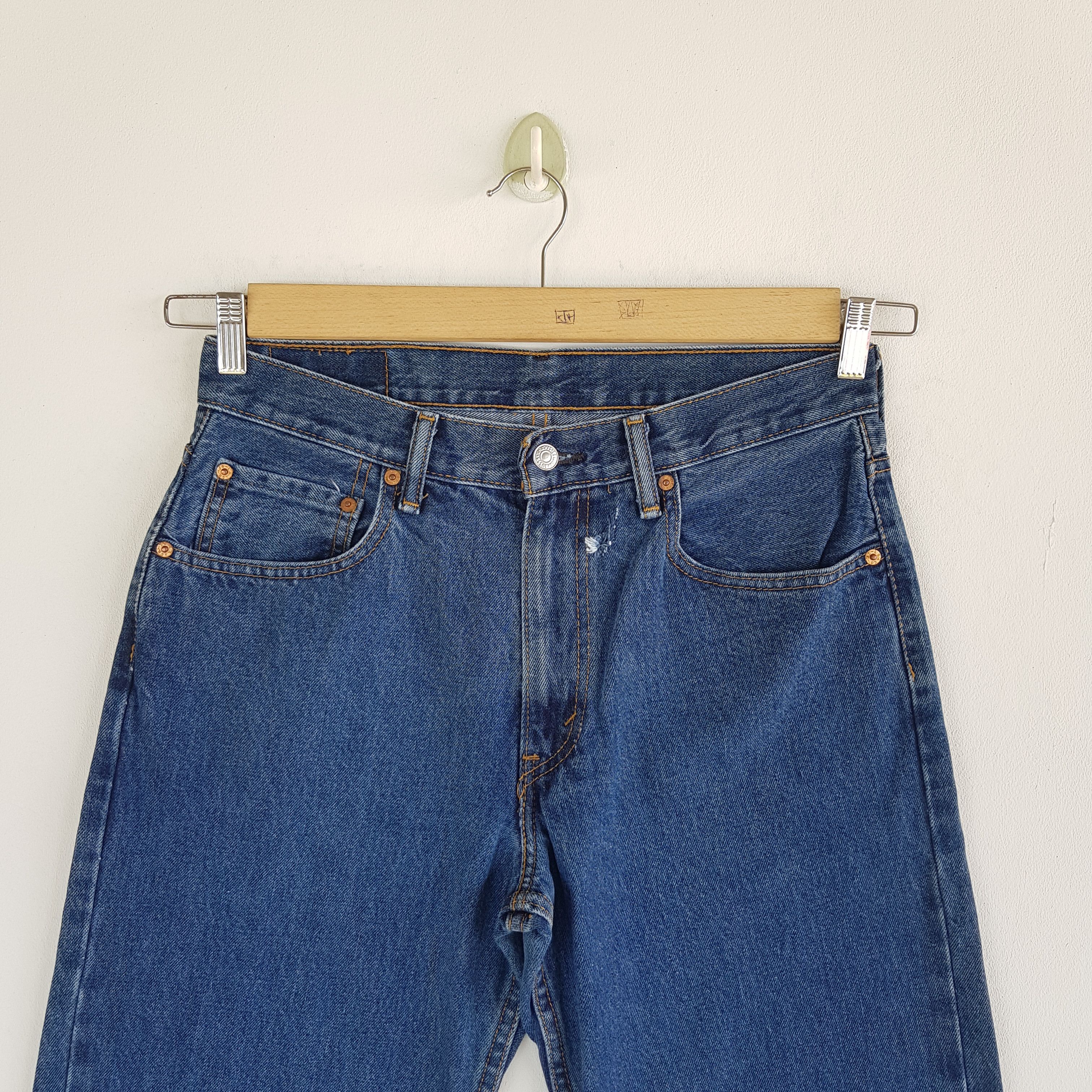 Levi's Vintage Levis Jeans Released Hem Levi's 550 Faded Denim Size 30" / US 8 / IT 44 - 5 Thumbnail
