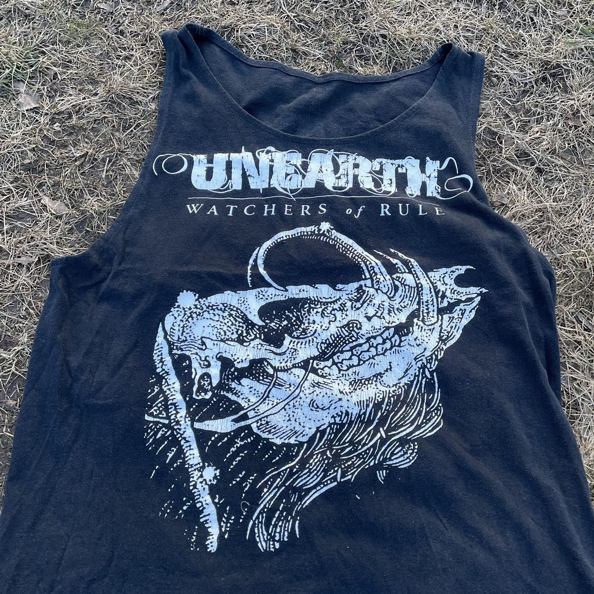 Vintage Vintage 90s Unearth Sun Faded Graphic Tee Black Grunge M Size US M / EU 48-50 / 2 - 3 Thumbnail