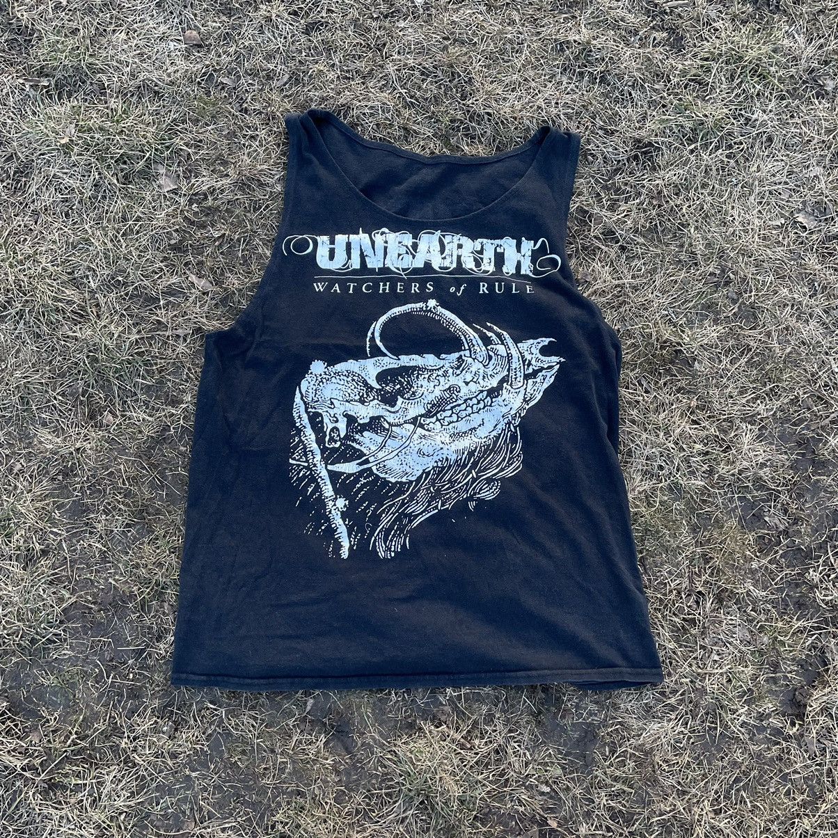 Vintage Vintage 90s Unearth Sun Faded Graphic Tee Black Grunge M Size US M / EU 48-50 / 2 - 1 Thumbnail