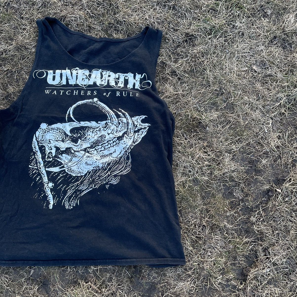 Vintage Vintage 90s Unearth Sun Faded Graphic Tee Black Grunge M Size US M / EU 48-50 / 2 - 4 Thumbnail