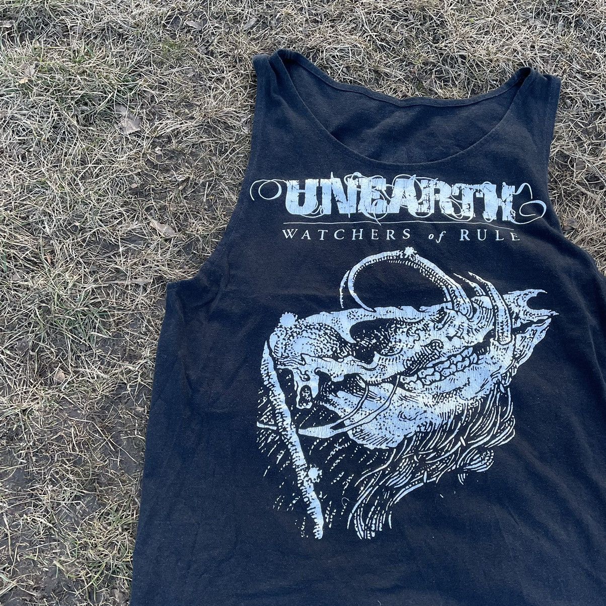Vintage Vintage 90s Unearth Sun Faded Graphic Tee Black Grunge M Size US M / EU 48-50 / 2 - 5 Thumbnail