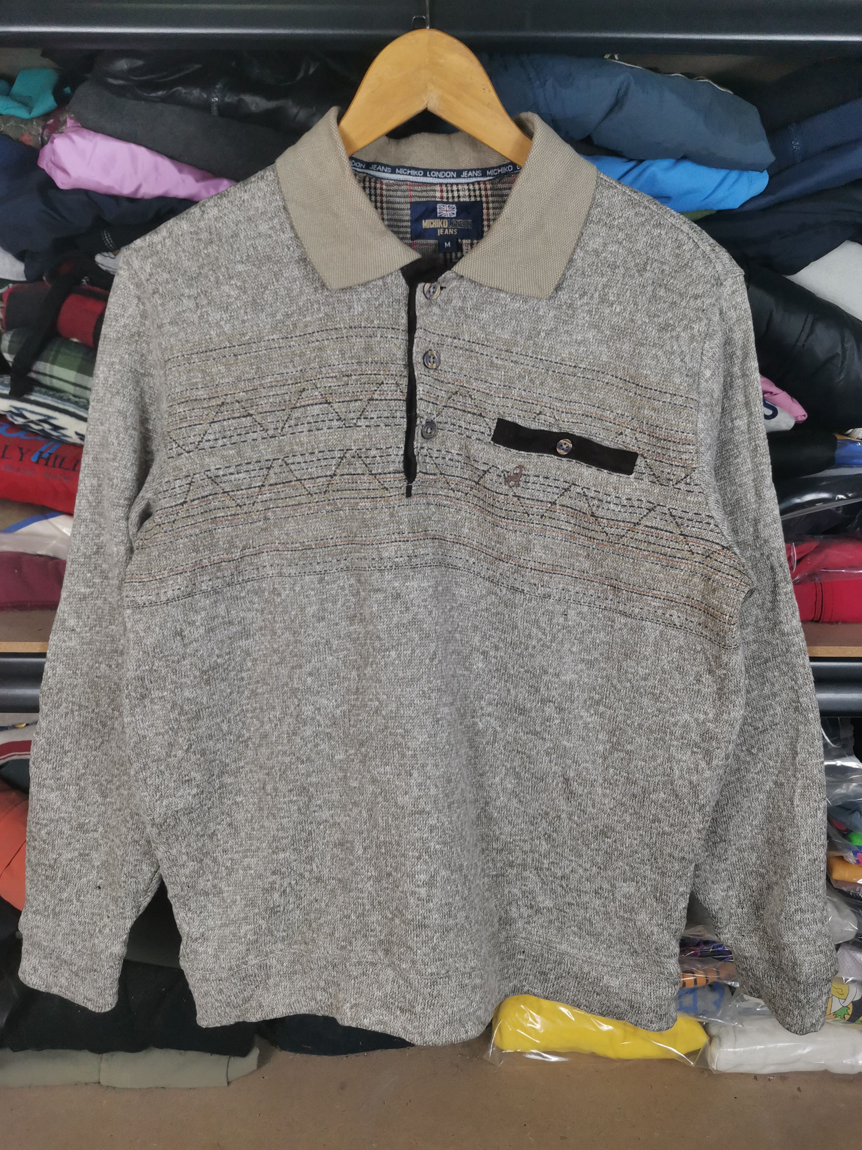 Japanese Brand × Michiko Koshino London Vintage 90s Michiko London Polos Shirt Size US M / EU 48-50 / 2 - 1 Thumbnail
