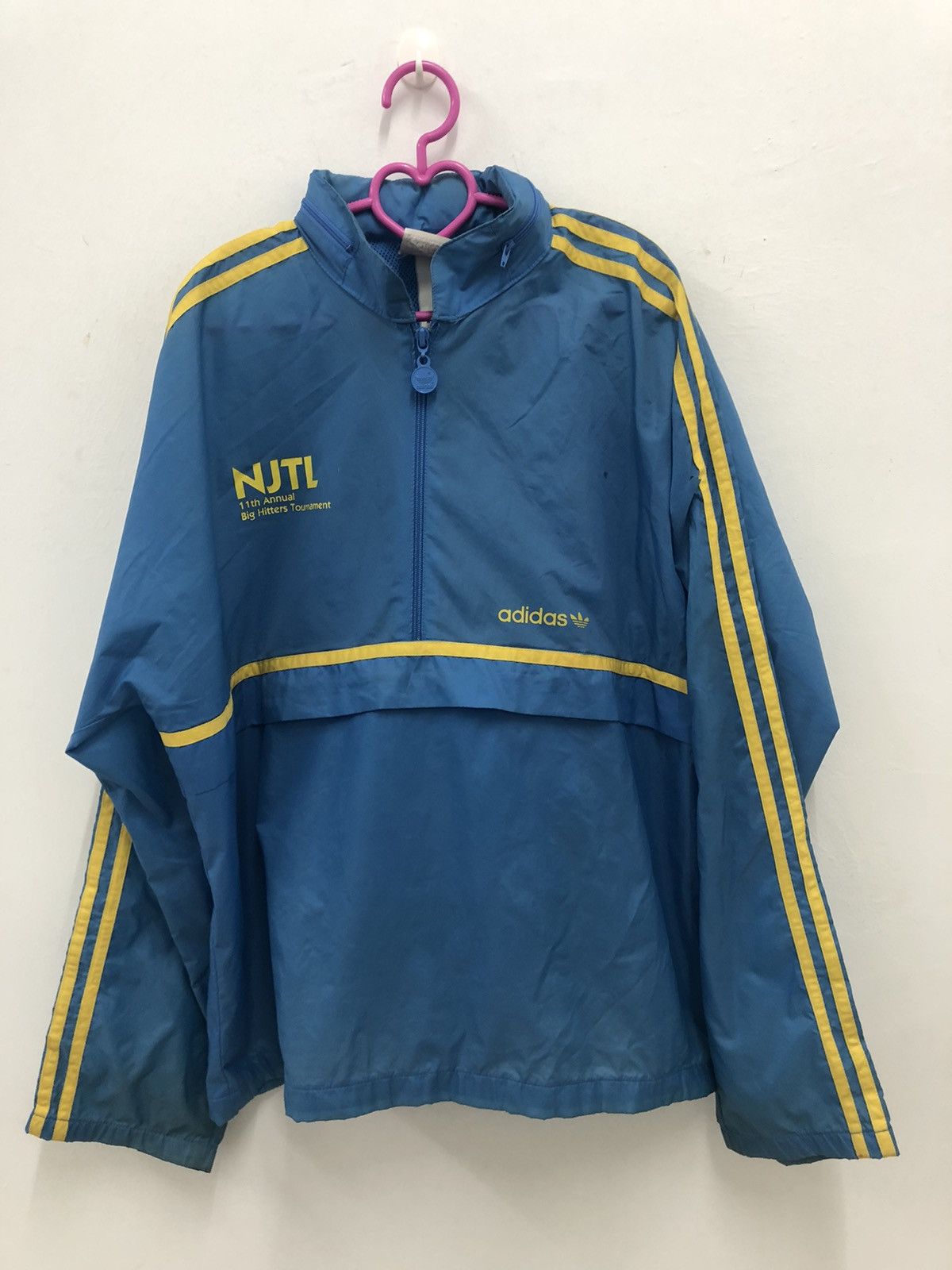 Adidas Vintage ADIDAS Trefoil Big Hitters Tournament Windbreaker Size US L / EU 52-54 / 3 - 1 Thumbnail