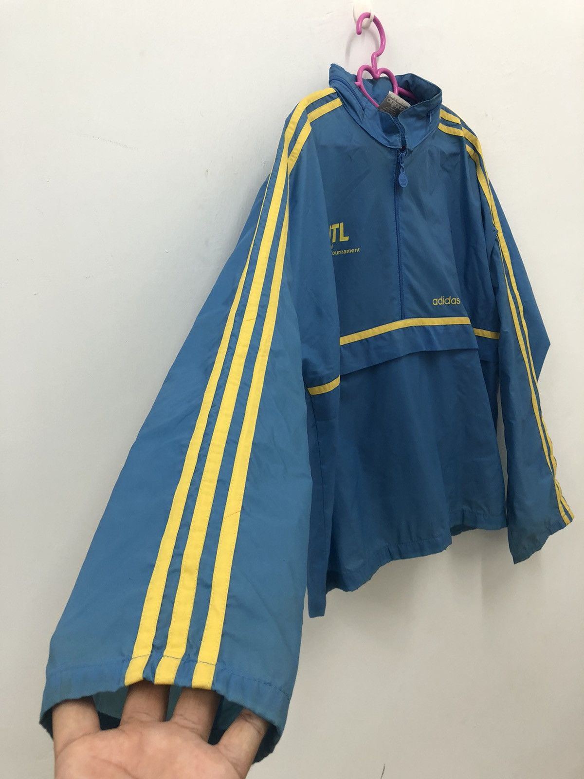 Adidas Vintage ADIDAS Trefoil Big Hitters Tournament Windbreaker Size US L / EU 52-54 / 3 - 4 Thumbnail