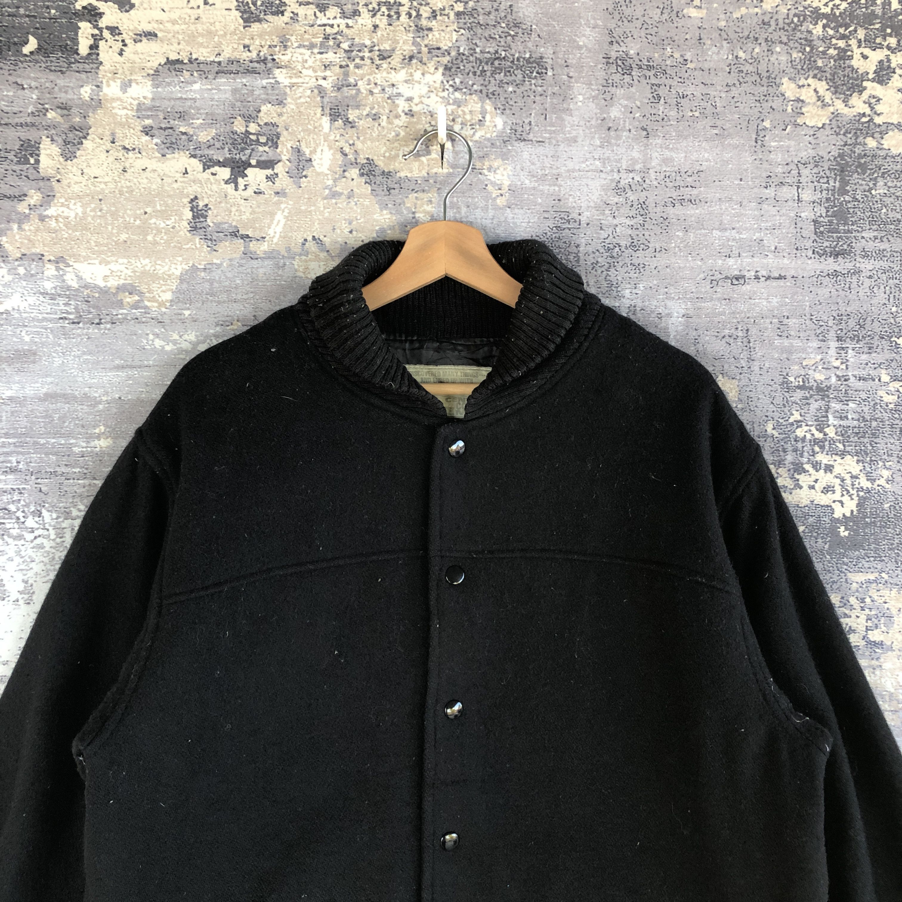 Japanese Brand × Vintage Manifest Wool Jacket Japanese Manifest Varsity Jacket Size US L / EU 52-54 / 3 - 3 Thumbnail