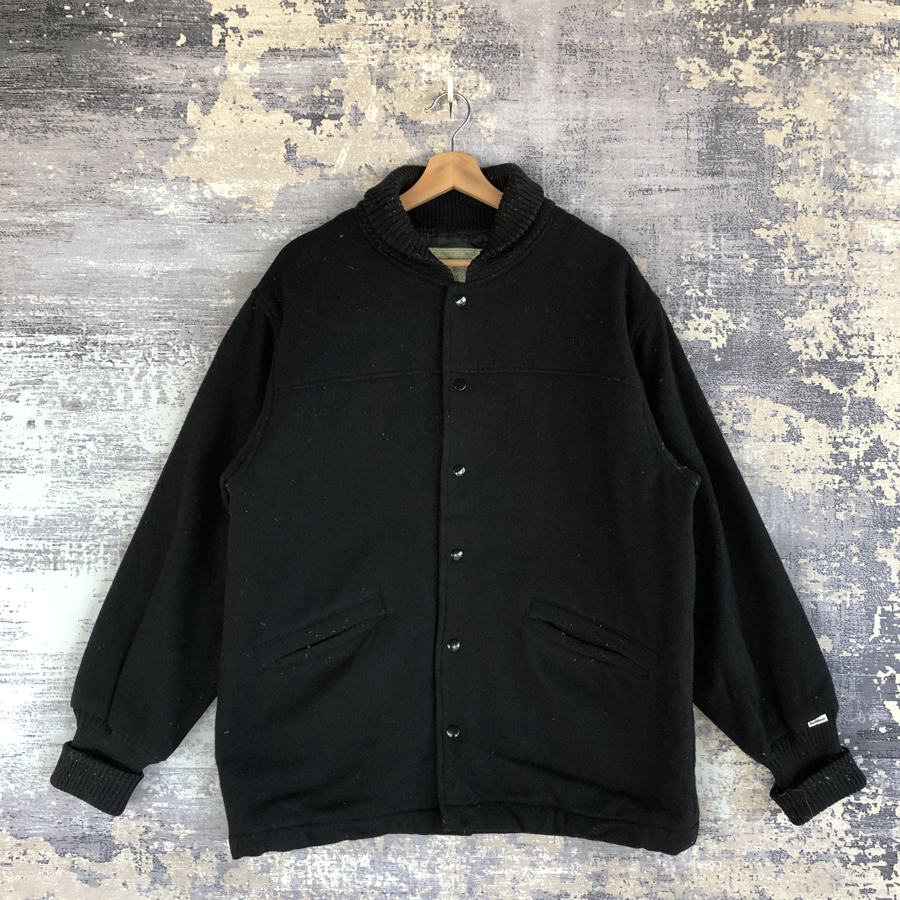 Japanese Brand × Vintage Manifest Wool Jacket Japanese Manifest Varsity Jacket Size US L / EU 52-54 / 3 - 1 Thumbnail