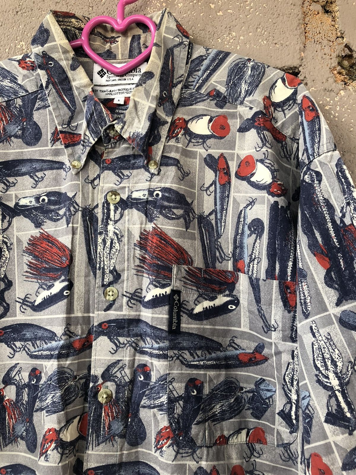 Columbia Rare COLUMBIA Full All Over Print Single Pocket Shirt Size US L / EU 52-54 / 3 - 2 Thumbnail