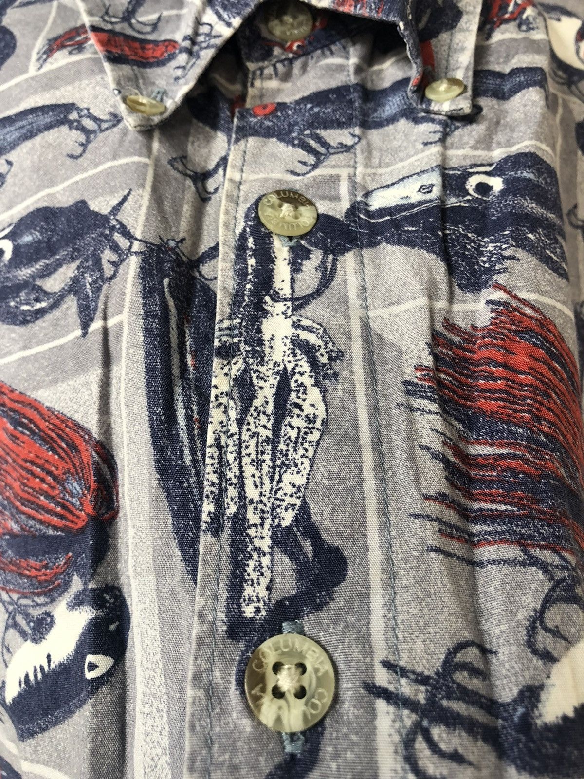 Columbia Rare COLUMBIA Full All Over Print Single Pocket Shirt Size US L / EU 52-54 / 3 - 3 Thumbnail