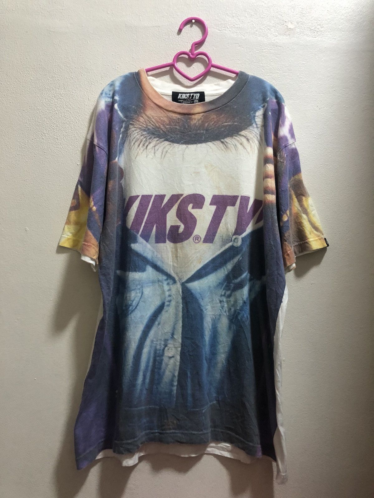 image of Kiks Tyo Full All Over Print Hip Hop Swag Dope Shirt, Men's (Size XL)
