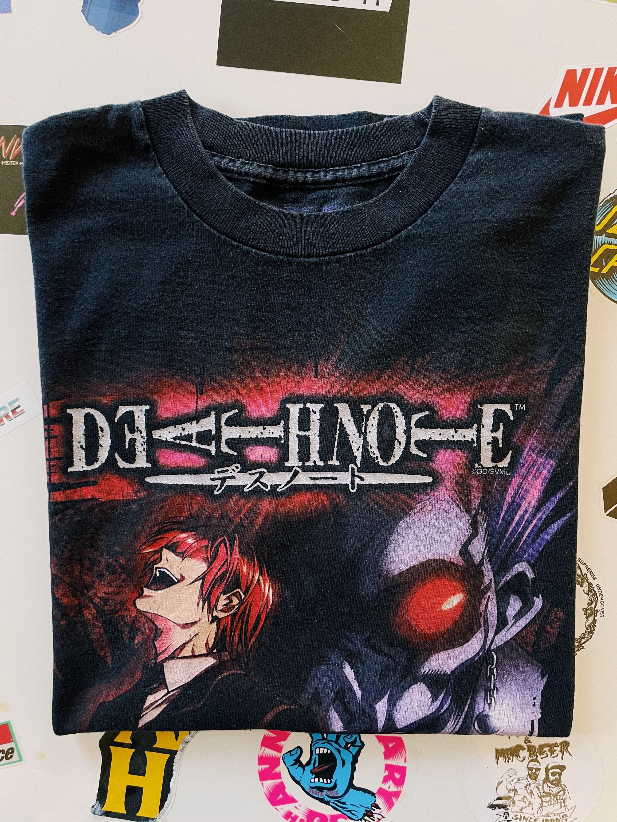 Anime Vintage 2004 Death Note Kira & Ryuk Licensed T-shirt Black Size US M / EU 48-50 / 2 - 7 Thumbnail