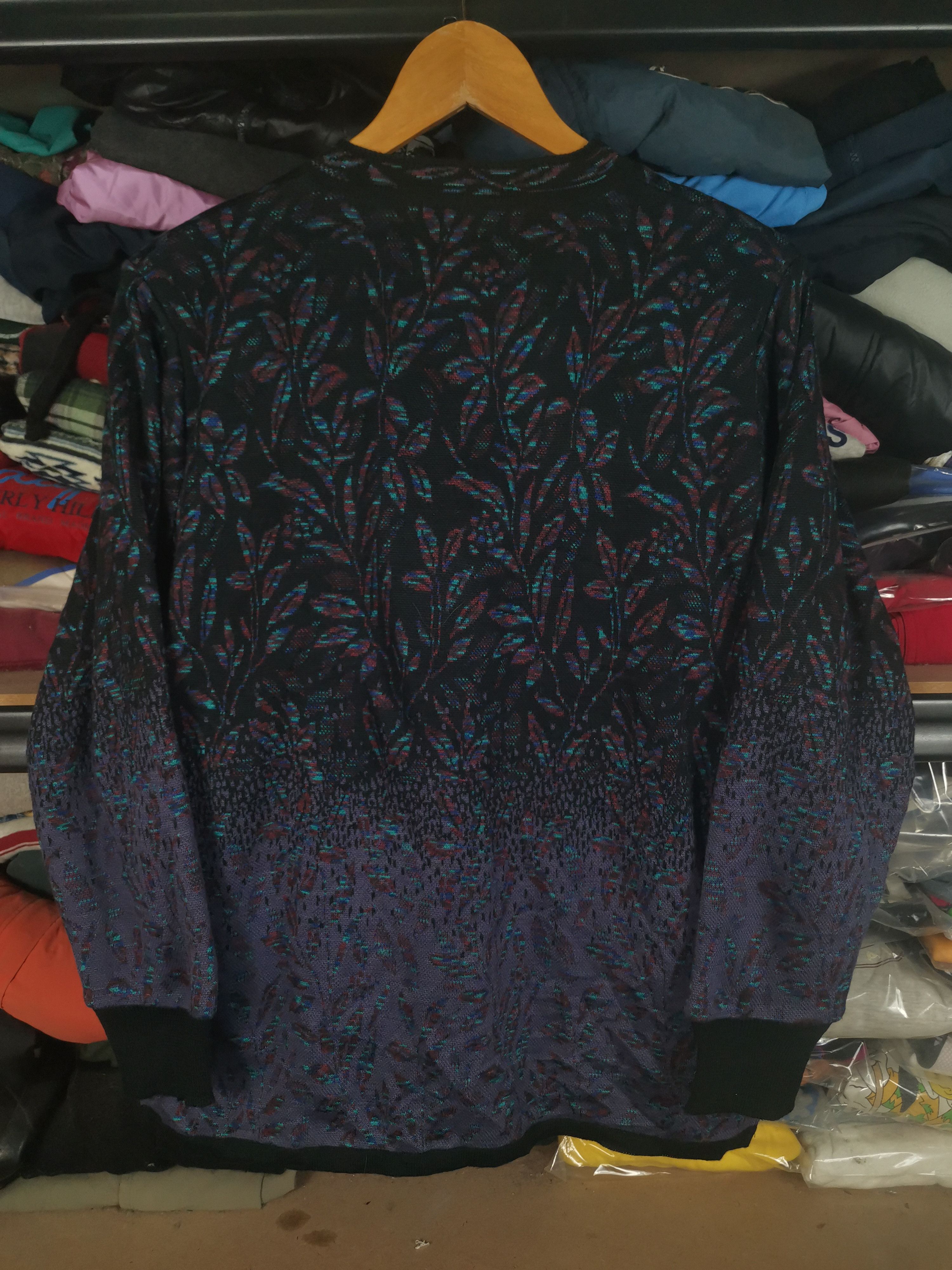 Japanese Brand Vintage Floral Knit Cardigan Jacket Size US L / EU 52-54 / 3 - 2 Thumbnail