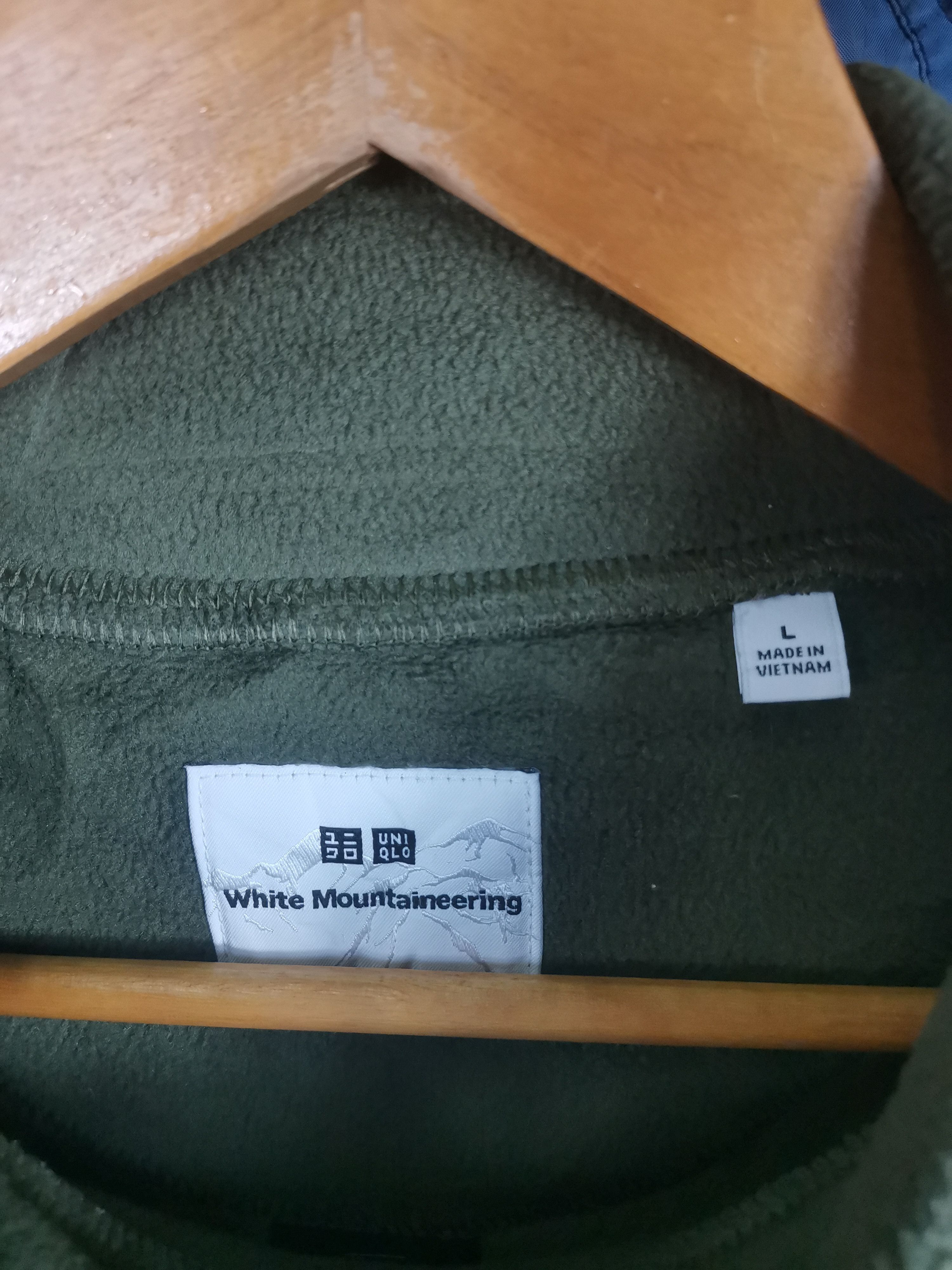 Japanese Brand Uniqlo x White Mountaineering Fleece Sweater Army Green Size US L / EU 52-54 / 3 - 3 Thumbnail