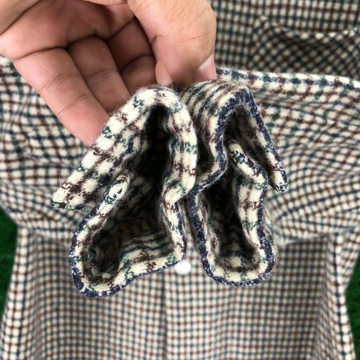 Flannel Vintage 80's Wool Flannel Double Pocket by Shepperd Mills Size XS / US 0-2 / IT 36-38 - 11 Thumbnail
