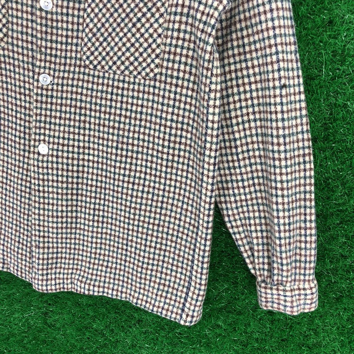 Flannel Vintage 80's Wool Flannel Double Pocket by Shepperd Mills Size XS / US 0-2 / IT 36-38 - 3 Thumbnail