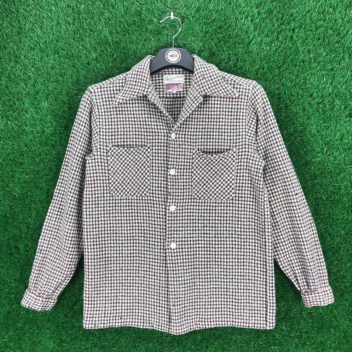 Flannel Vintage 80's Wool Flannel Double Pocket by Shepperd Mills Size XS / US 0-2 / IT 36-38 - 1 Thumbnail