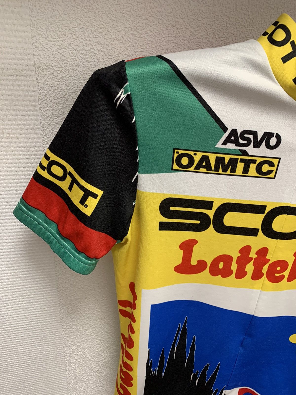 Vintage Scott Raiffeisen vintage bicycle jersey L oamtc lattella Size US L / EU 52-54 / 3 - 4 Thumbnail