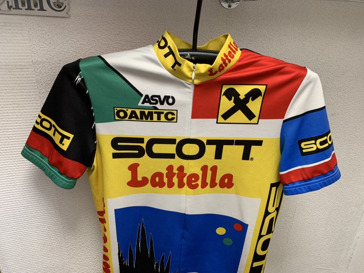 Vintage Scott Raiffeisen vintage bicycle jersey L oamtc lattella Size US L / EU 52-54 / 3 - 2 Thumbnail