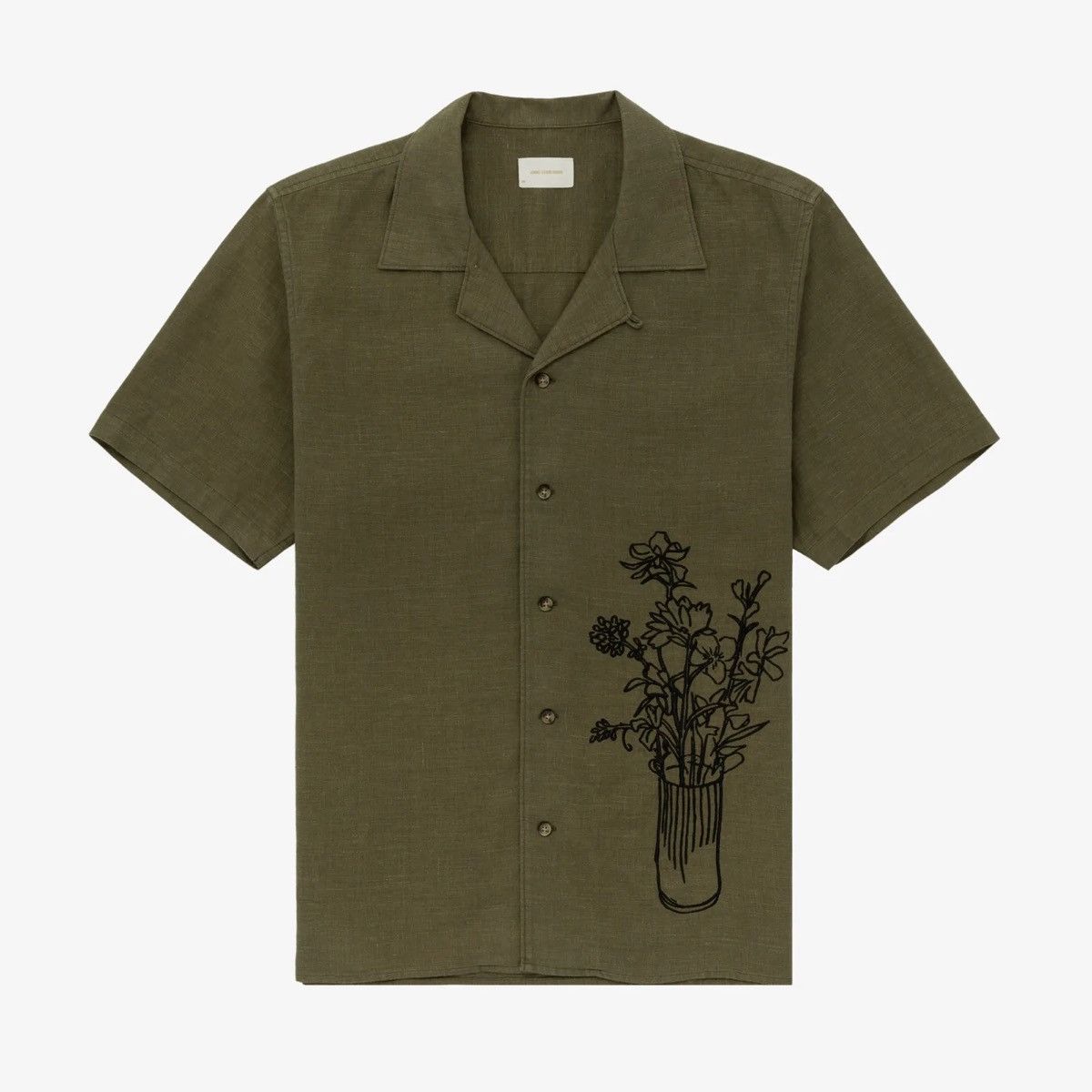 Aime Leon Dore Aimé Leon Dore Olive Linen Bouquet Shirt SS22 Size US L / EU 52-54 / 3 - 2 Thumbnail