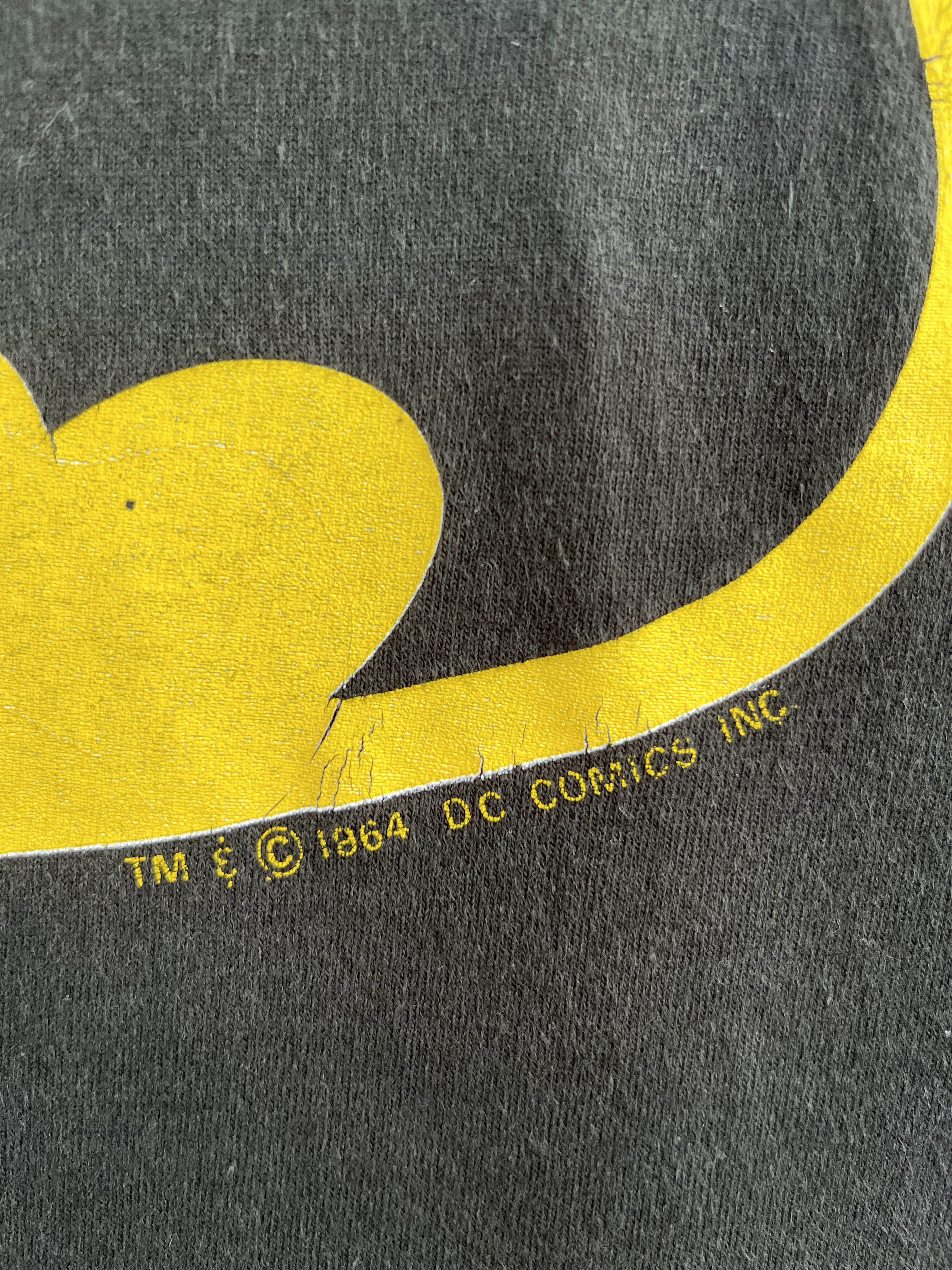 DC Comics × Warner Bros Vintage 80s Batman Big Logo T-Shirt Size US L / EU 52-54 / 3 - 4 Thumbnail