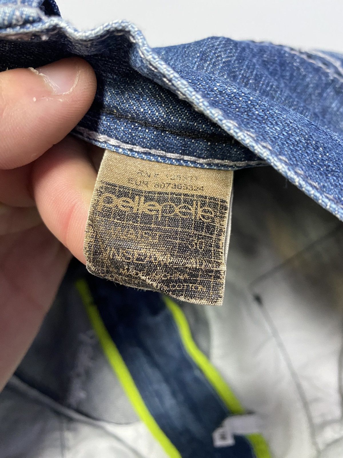 Other Pele Pell by Marc Buchanan Embroidered Logo Blue Denim Jeans Size US 30 / EU 46 - 24 Thumbnail