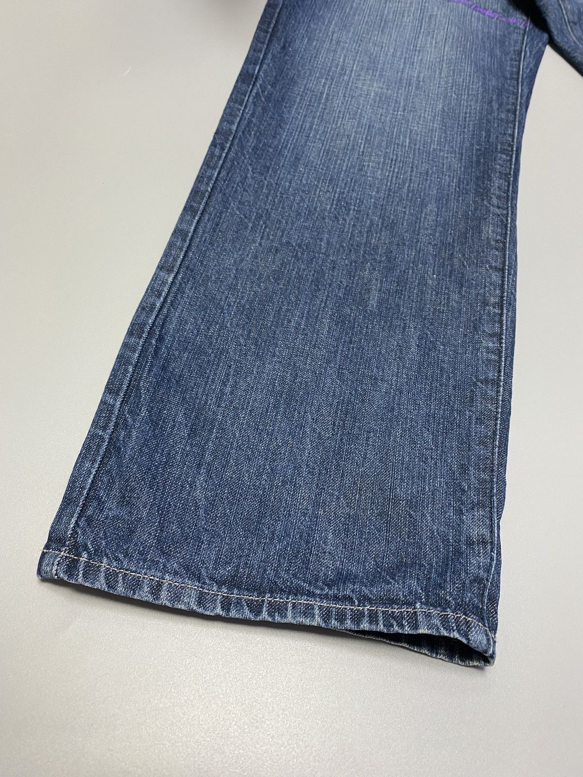 Other Pele Pell by Marc Buchanan Embroidered Logo Blue Denim Jeans Size US 30 / EU 46 - 5 Thumbnail
