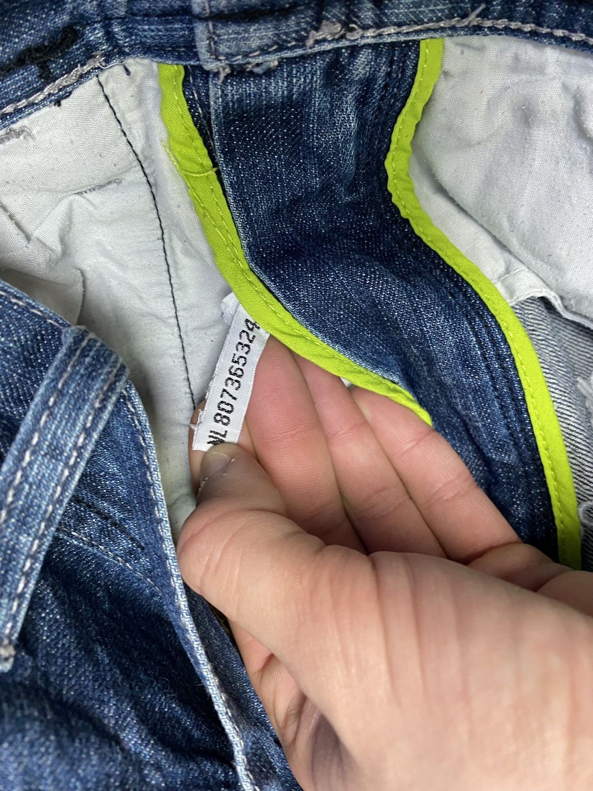 Other Pele Pell by Marc Buchanan Embroidered Logo Blue Denim Jeans Size US 30 / EU 46 - 23 Thumbnail