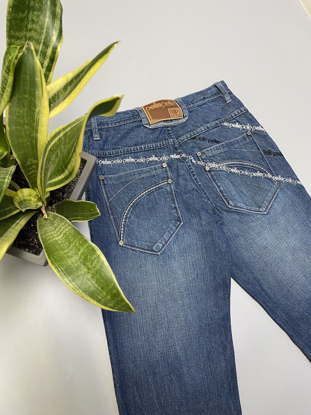 Other Pele Pell by Marc Buchanan Embroidered Logo Blue Denim Jeans Size US 30 / EU 46 - 11 Thumbnail