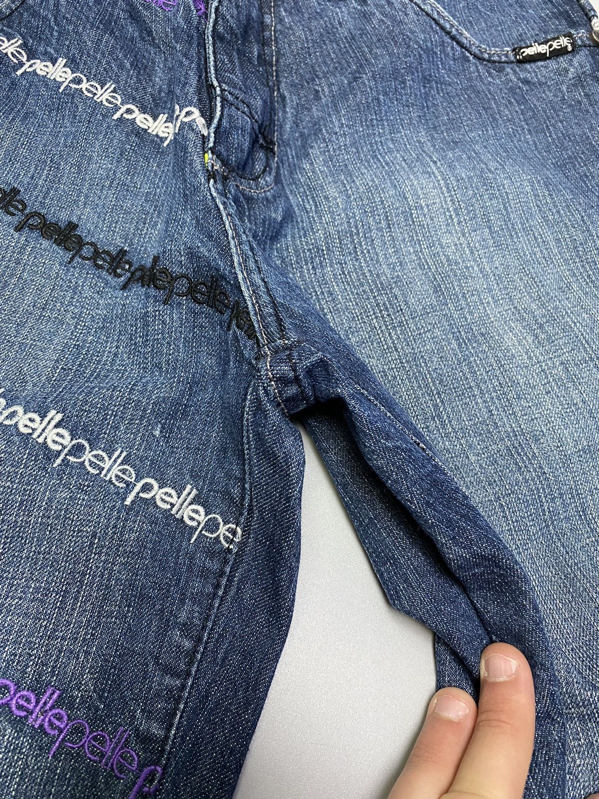 Other Pele Pell by Marc Buchanan Embroidered Logo Blue Denim Jeans Size US 30 / EU 46 - 17 Thumbnail