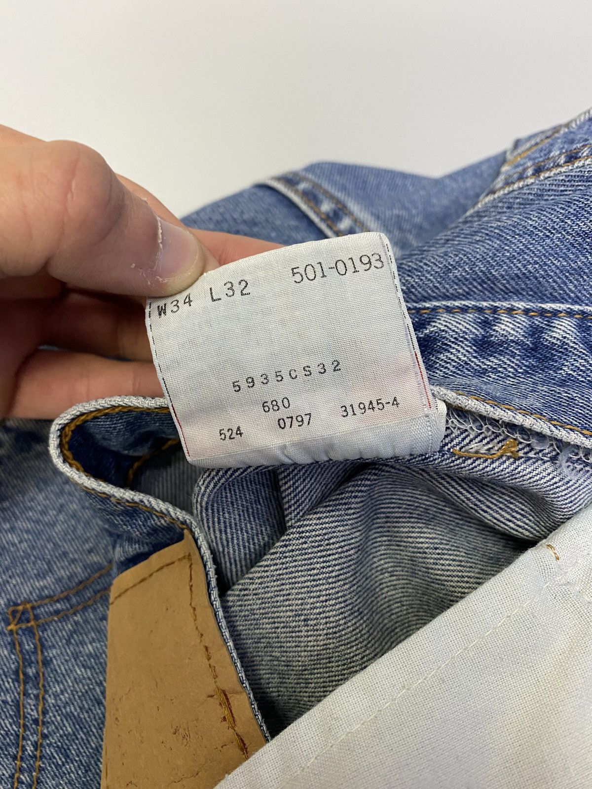 Levi's × Levi's Vintage Clothing Vintage 90s Levi’s Made in USA Jeans Size US 34 / EU 50 - 18 Thumbnail