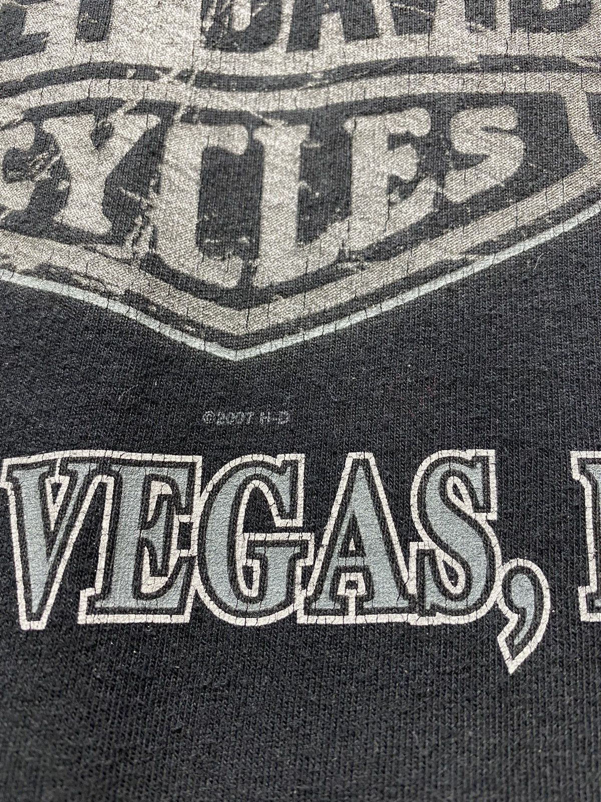Harley Davidson × Vintage Harley Davidson 2007 Las Vegas T Shirt Vintage Tee Moto Bike Size US XL / EU 56 / 4 - 19 Thumbnail