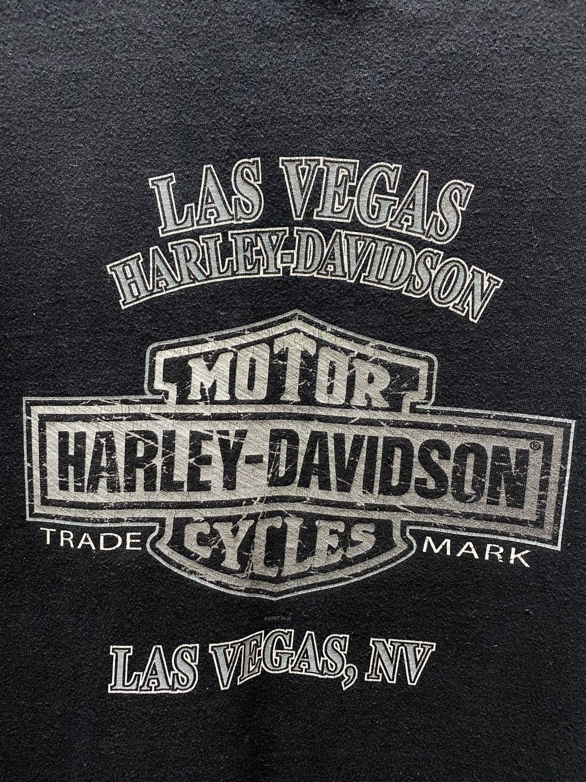 Harley Davidson × Vintage Harley Davidson 2007 Las Vegas T Shirt Vintage Tee Moto Bike Size US XL / EU 56 / 4 - 18 Thumbnail
