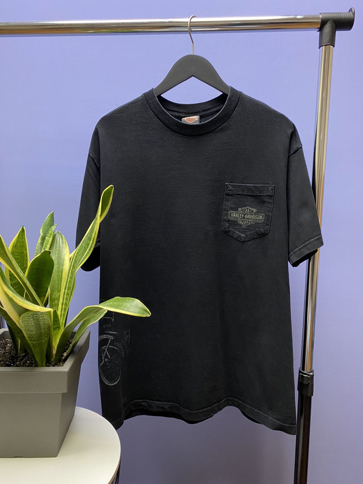 Harley Davidson × Vintage Harley Davidson 2007 Las Vegas T Shirt Vintage Tee Moto Bike Size US XL / EU 56 / 4 - 2 Thumbnail