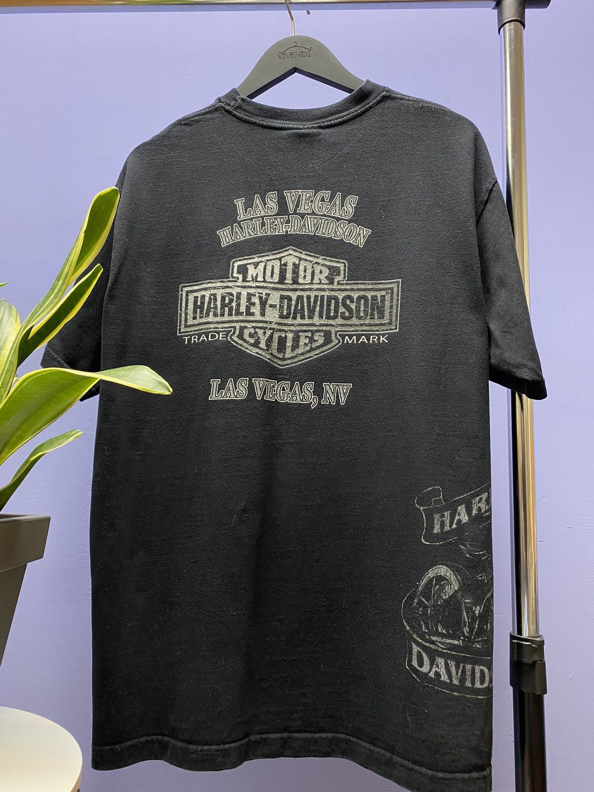 Harley Davidson × Vintage Harley Davidson 2007 Las Vegas T Shirt Vintage Tee Moto Bike Size US XL / EU 56 / 4 - 16 Thumbnail