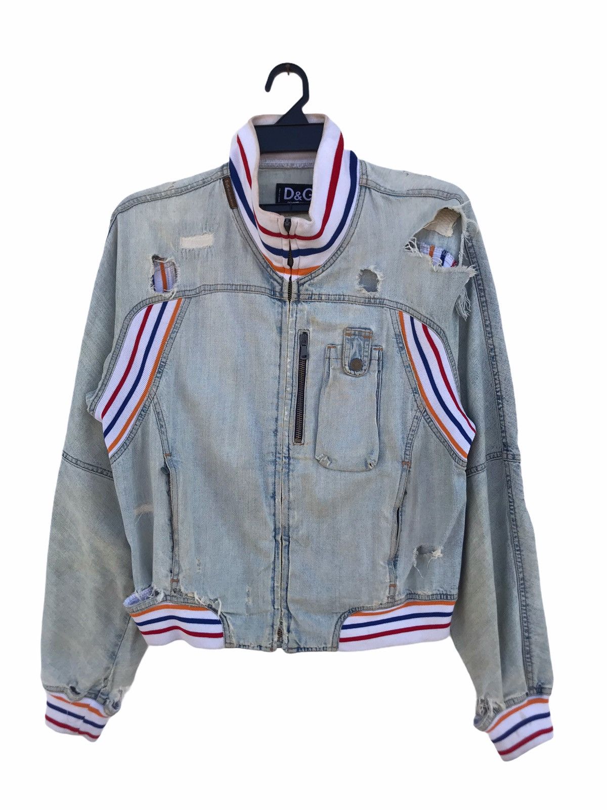 Dolce & Gabbana Distressed Dolce & Gabbana Jacket Size US S / EU 44-46 / 1 - 1 Thumbnail