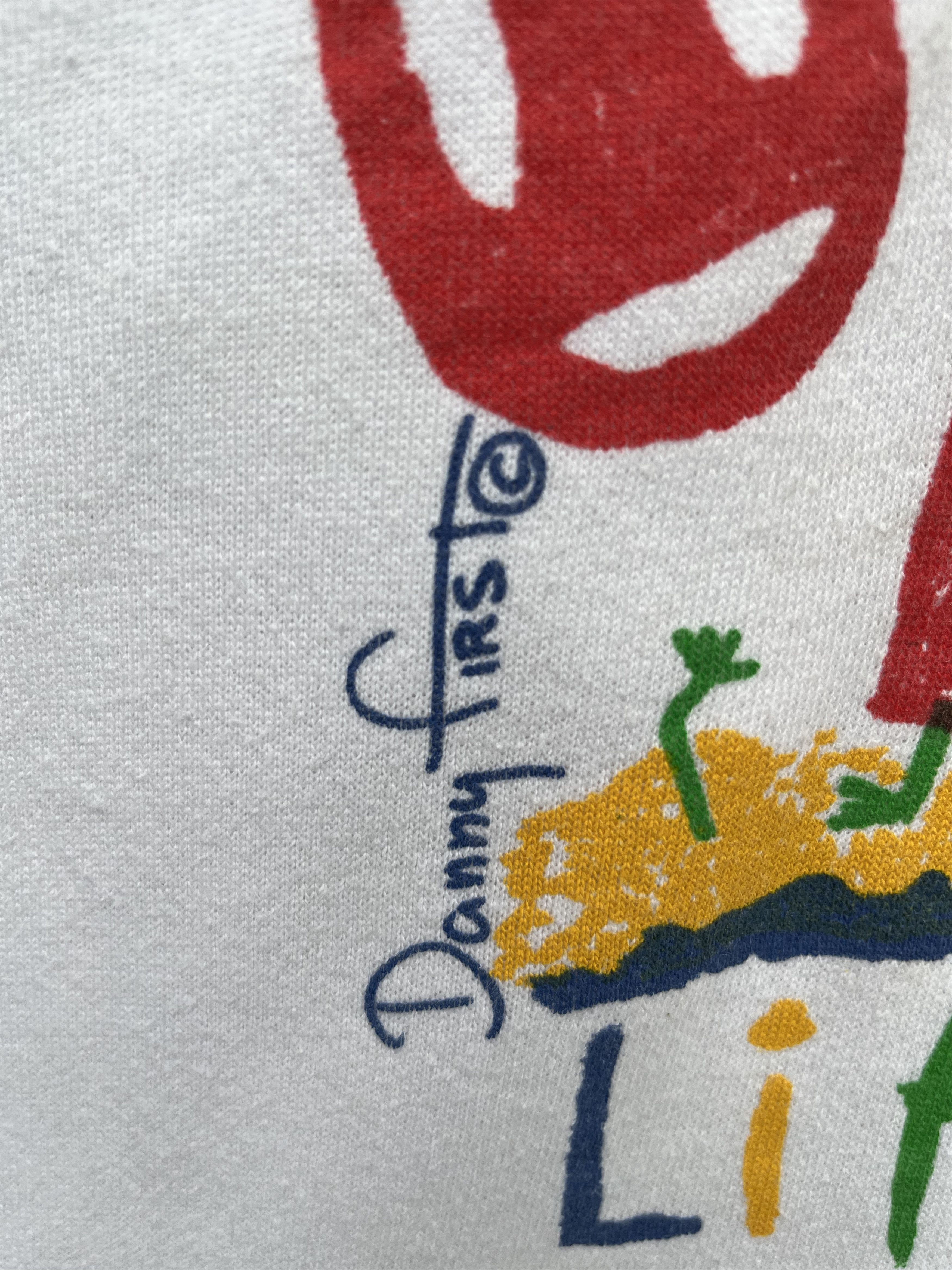 Fruit Of The Loom Vintage 90s Danny First Hawaii Lifeguard Art Sweatshirt Size US XL / EU 56 / 4 - 4 Thumbnail