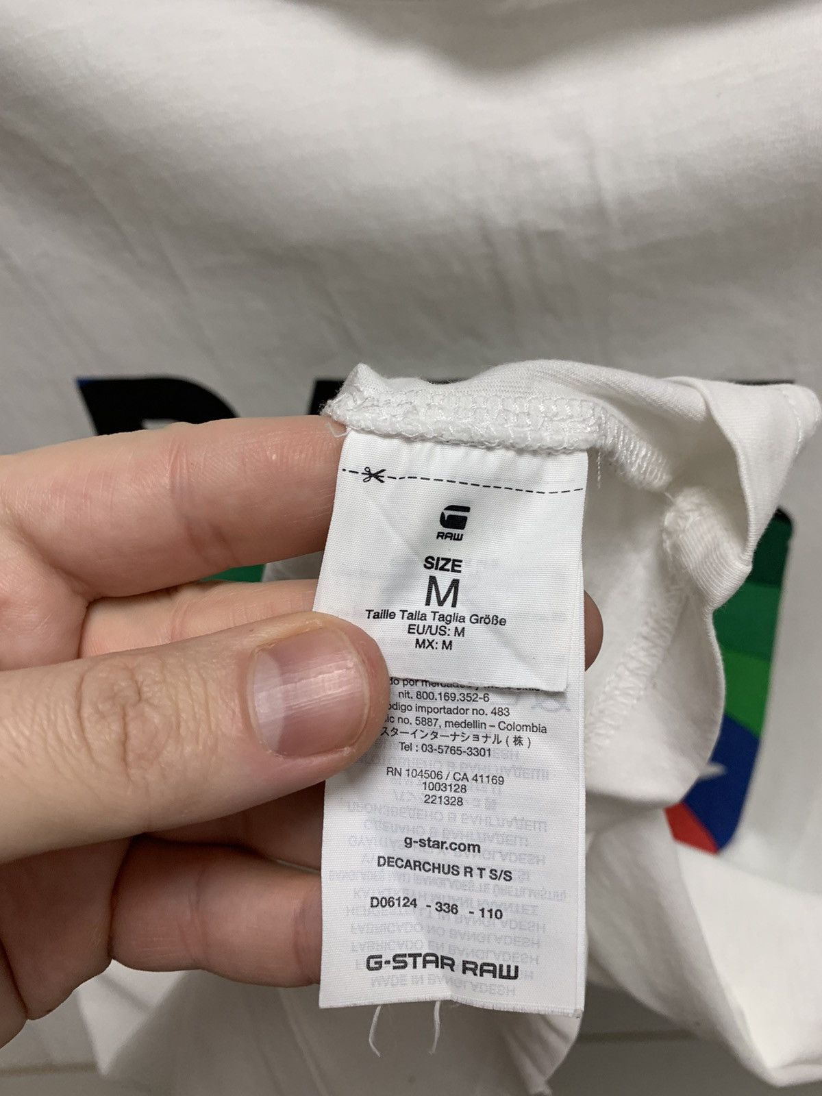 G-Star G-Star Raw big logo white t-shirt M sz Size US M / EU 48-50 / 2 - 4 Thumbnail