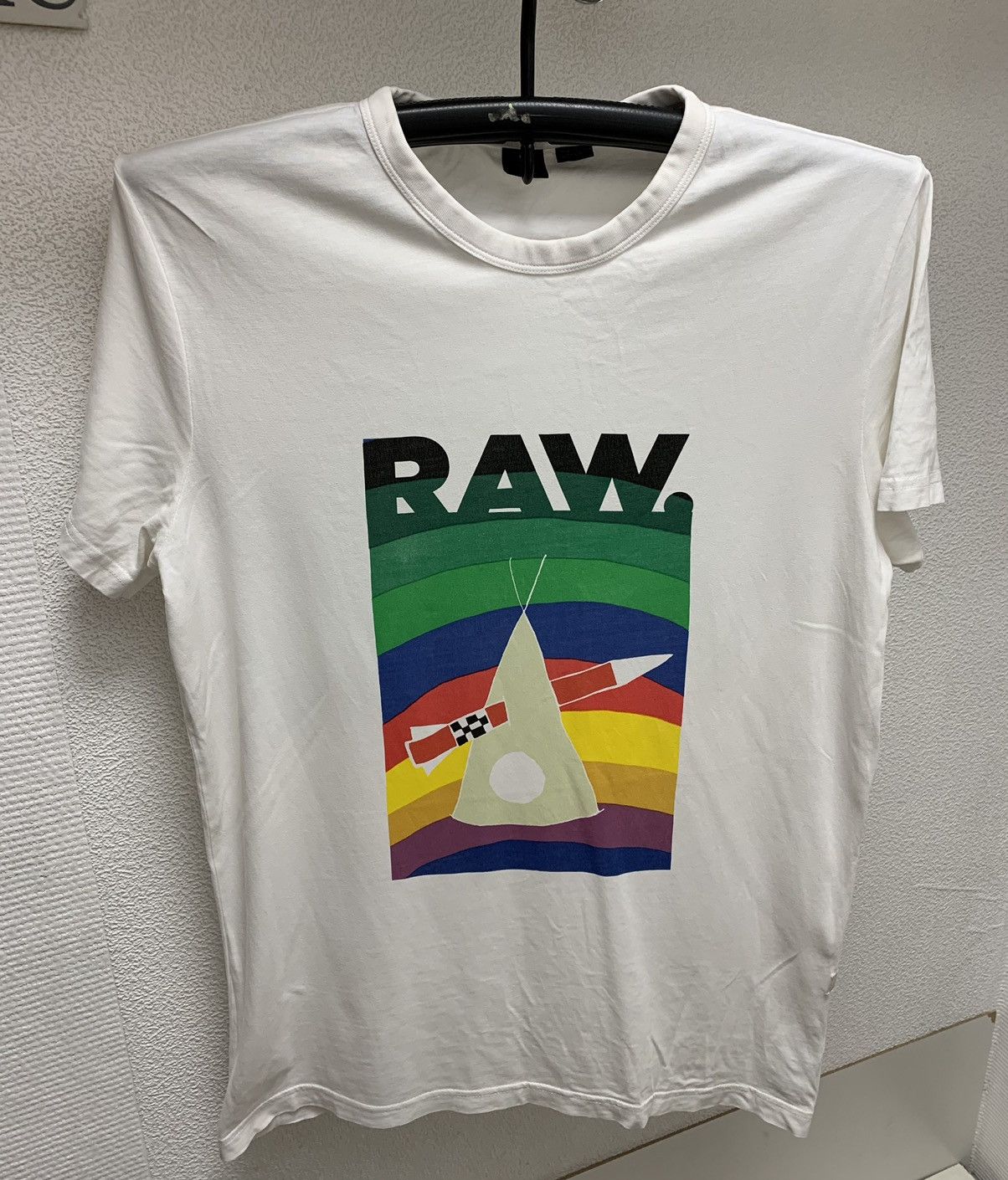 G-Star G-Star Raw big logo white t-shirt M sz Size US M / EU 48-50 / 2 - 1 Thumbnail