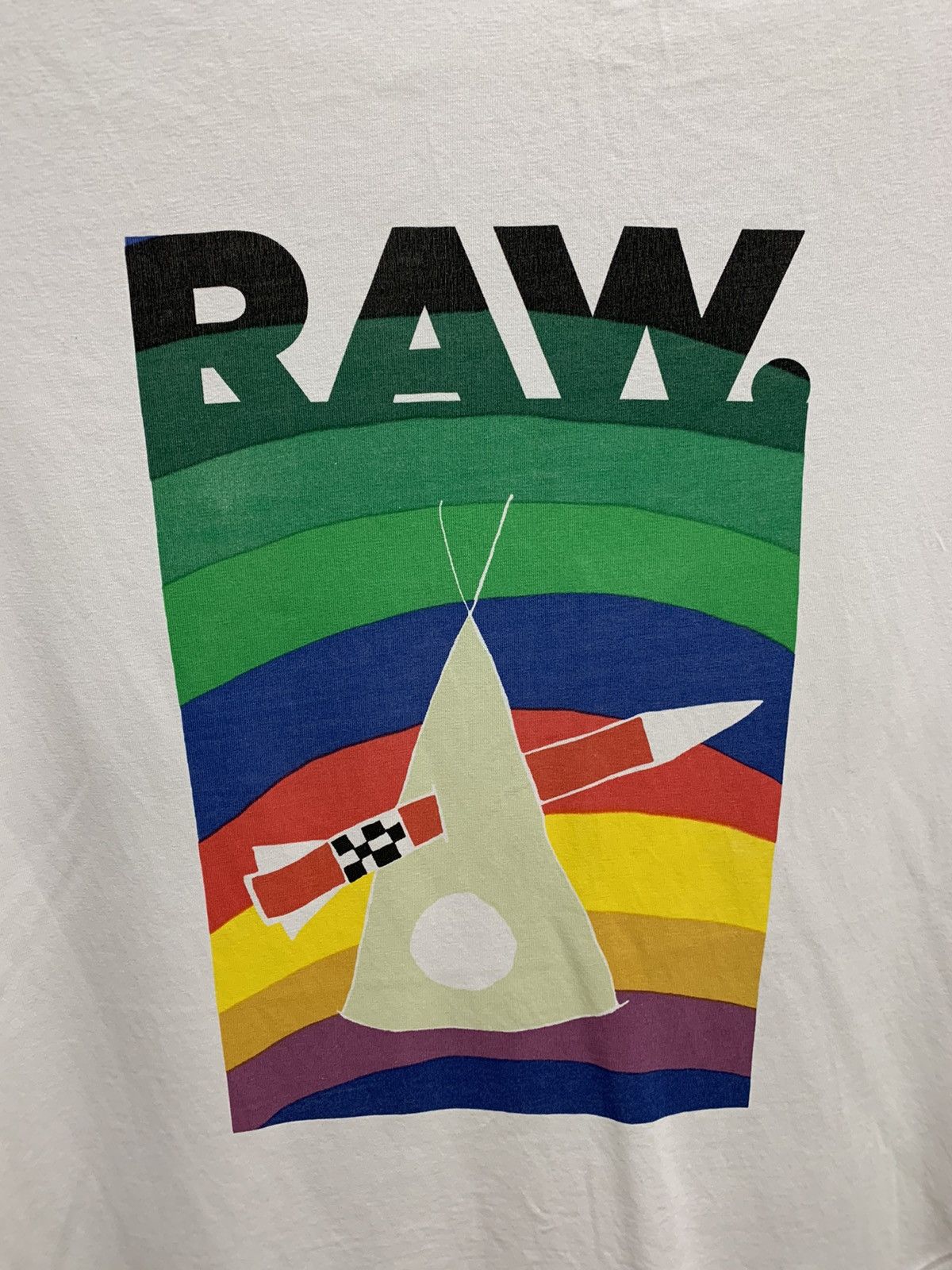 G-Star G-Star Raw big logo white t-shirt M sz Size US M / EU 48-50 / 2 - 2 Thumbnail