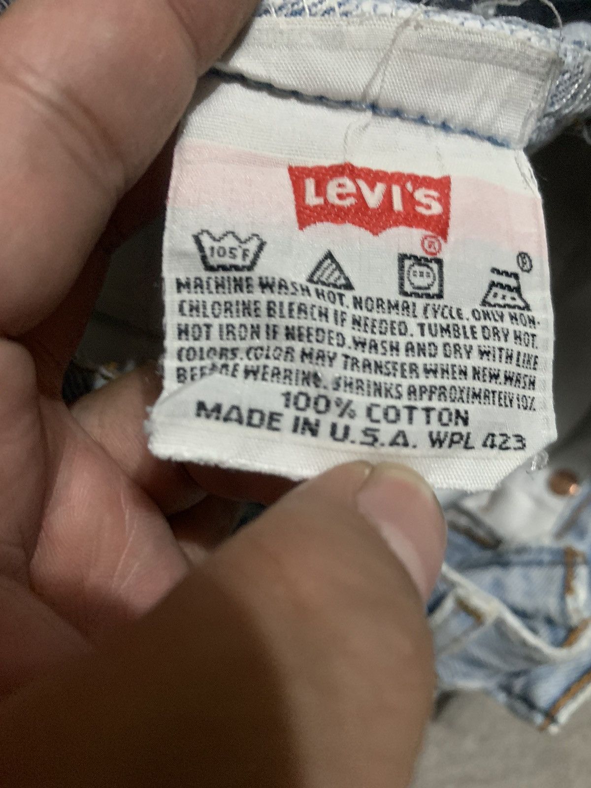 Levi's × Vintage Vintage Levis 501 Faded Blue Jeans Size US 28 / EU 44 - 10 Thumbnail