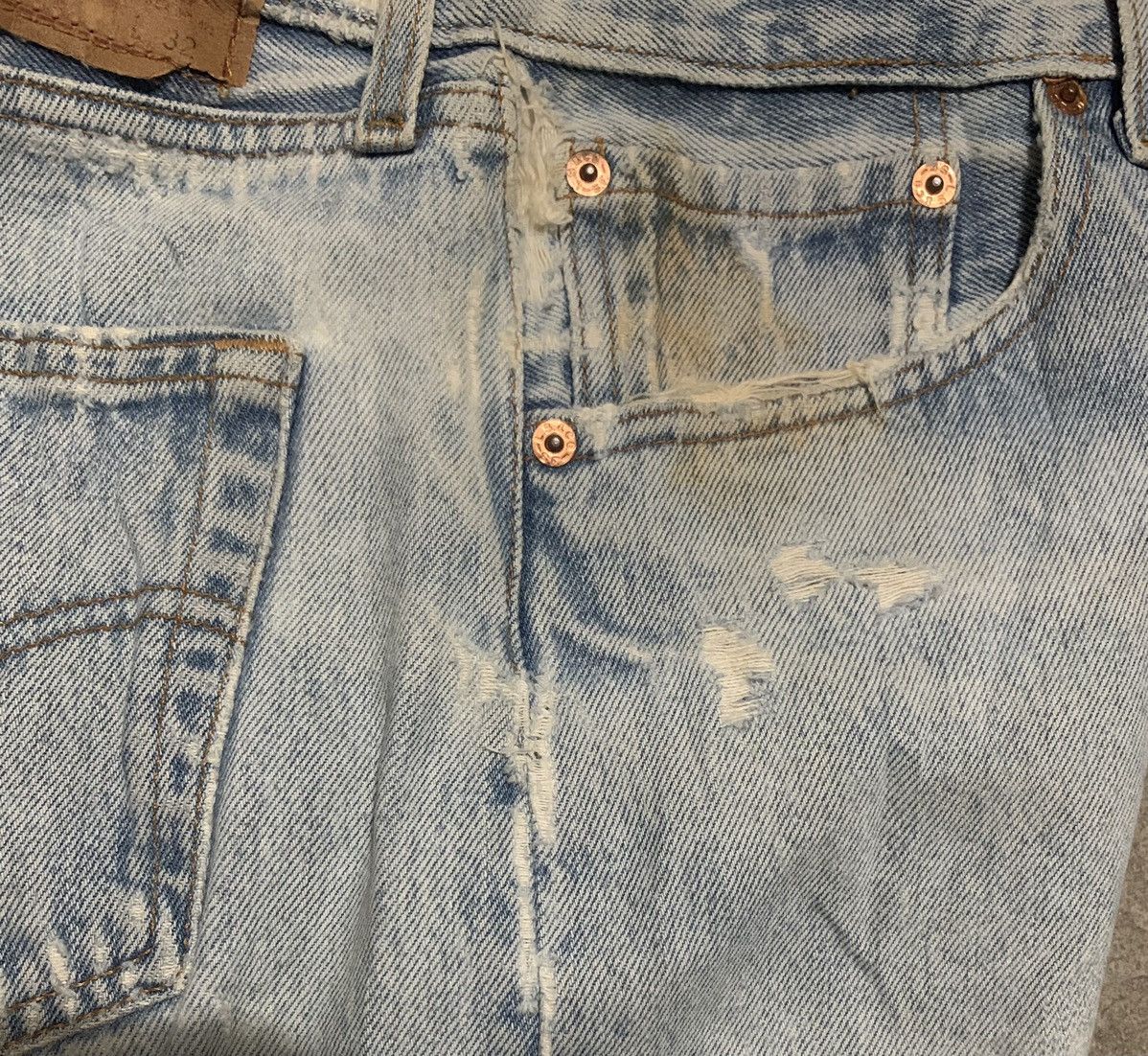 Levi's × Vintage Vintage Levis 501 Faded Blue Jeans Size US 28 / EU 44 - 8 Thumbnail