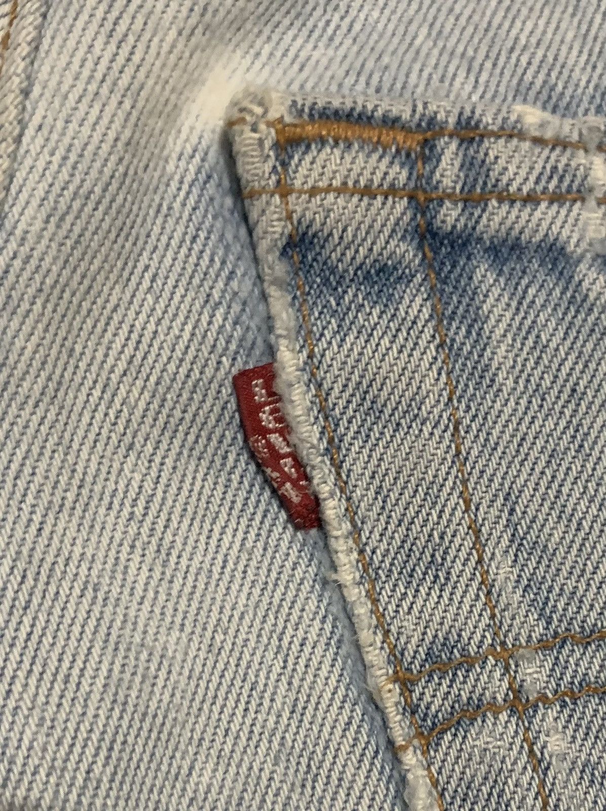 Levi's × Vintage Vintage Levis 501 Faded Blue Jeans Size US 28 / EU 44 - 3 Thumbnail